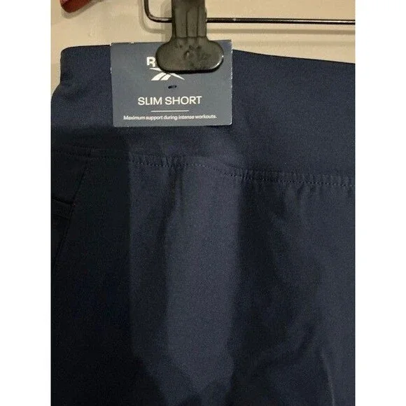 Reebok Women's Slim Speed Duo Running Shorts Maritime Blue Sz XL NWT - Picture 8 of 8